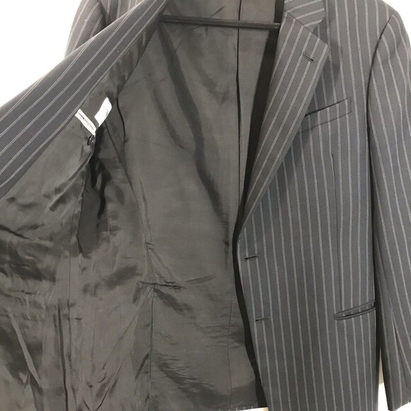 Armoni Collezioni Men's Pin Striped Blazer Size 42R Italy Wool Gomez Addams - Picture 9 of 13